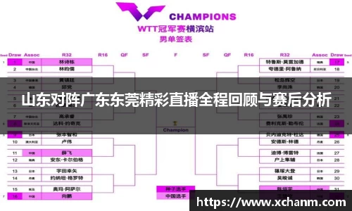 山东对阵广东东莞精彩直播全程回顾与赛后分析