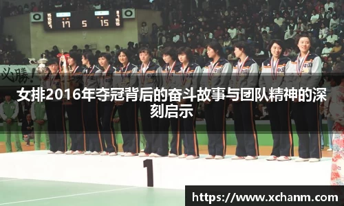 女排2016年夺冠背后的奋斗故事与团队精神的深刻启示